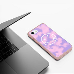 Чехол iPhone 7/8 матовый NIRVANA, цвет: 3D-светло-розовый — фото 2