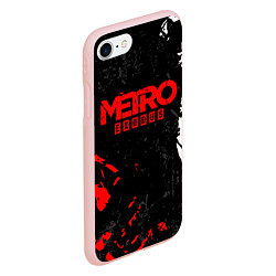 Чехол iPhone 7/8 матовый METRO EXODUS, цвет: 3D-светло-розовый — фото 2