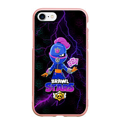 Чехол iPhone 7/8 матовый BRAWL STARS TARA, цвет: 3D-светло-розовый