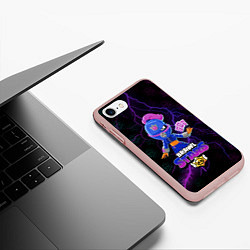 Чехол iPhone 7/8 матовый BRAWL STARS TARA, цвет: 3D-светло-розовый — фото 2