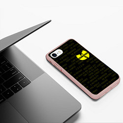 Чехол iPhone 7/8 матовый WU-TANG CLAN, цвет: 3D-светло-розовый — фото 2