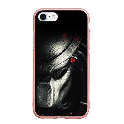 Чехол iPhone 7/8 матовый PREDATOR, цвет: 3D-светло-розовый