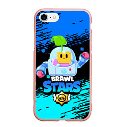 Чехол iPhone 7/8 матовый Brawl Stars SPROUT, цвет: 3D-светло-розовый