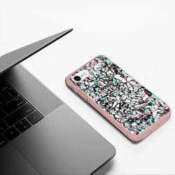 Чехол iPhone 7/8 матовый Vault Boy красныйсиний, цвет: 3D-светло-розовый — фото 2