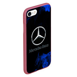 Чехол iPhone 7/8 матовый Mercedes, цвет: 3D-малиновый — фото 2