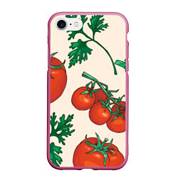 Чехол iPhone 7/8 матовый Летние овощи