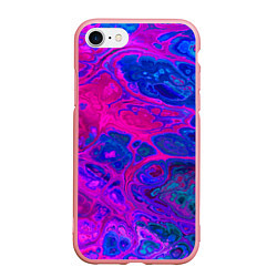 Чехол iPhone 7/8 матовый FRACTAL, цвет: 3D-баблгам