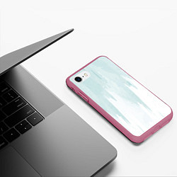 Чехол iPhone 7/8 матовый Арт абстракция, цвет: 3D-малиновый — фото 2