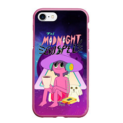 Чехол iPhone 7/8 матовый The Midnight Gospel, цвет: 3D-малиновый