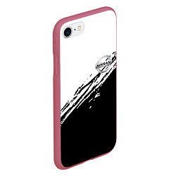Чехол iPhone 7/8 матовый NISSAN, цвет: 3D-малиновый — фото 2
