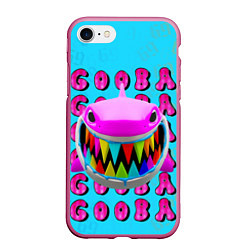 Чехол iPhone 7/8 матовый 6IX9INE- GOOBA, цвет: 3D-малиновый