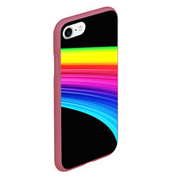 Чехол iPhone 7/8 матовый ABSTRACT TREND, цвет: 3D-малиновый — фото 2