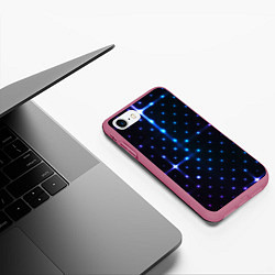 Чехол iPhone 7/8 матовый STAR NEON, цвет: 3D-малиновый — фото 2