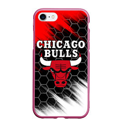 Чехол iPhone 7/8 матовый CHICAGO BULLS