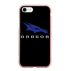 Чехол iPhone 7/8 матовый Crew Dragon, цвет: 3D-светло-розовый