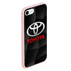 Чехол iPhone 7/8 матовый TOYOTA, цвет: 3D-светло-розовый — фото 2