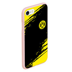 Чехол iPhone 7/8 матовый BORUSSIA, цвет: 3D-светло-розовый — фото 2