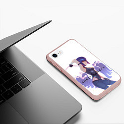 Чехол iPhone 7/8 матовый Ghost in the Shell Section 9, цвет: 3D-светло-розовый — фото 2