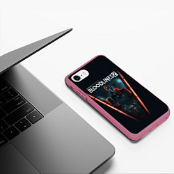Чехол iPhone 7/8 матовый Bloodlines 2, цвет: 3D-малиновый — фото 2