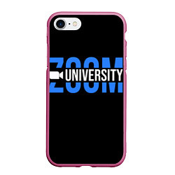 Чехол iPhone 7/8 матовый ZOOM, цвет: 3D-малиновый