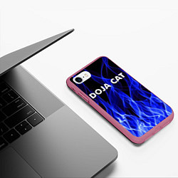 Чехол iPhone 7/8 матовый DOJA CAT, цвет: 3D-малиновый — фото 2