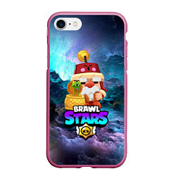 Чехол iPhone 7/8 матовый BRAWL STARS GALE, цвет: 3D-малиновый