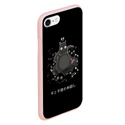 Чехол iPhone 7/8 матовый Унесенные призраками, цвет: 3D-светло-розовый — фото 2