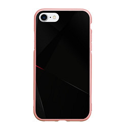 Чехол iPhone 7/8 матовый DARK, цвет: 3D-светло-розовый