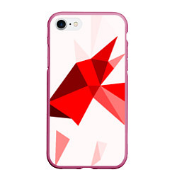 Чехол iPhone 7/8 матовый GEOMETRY RED