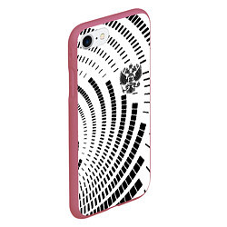 Чехол iPhone 7/8 матовый Россия, цвет: 3D-малиновый — фото 2