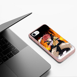 Чехол iPhone 7/8 матовый FAIRY TAIL ХВОСТ ФЕИ, цвет: 3D-светло-розовый — фото 2