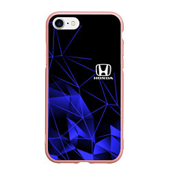 Чехол iPhone 7/8 матовый HONDA, цвет: 3D-светло-розовый