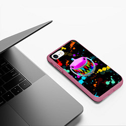 Чехол iPhone 7/8 матовый 6IX9INE 69, цвет: 3D-малиновый — фото 2