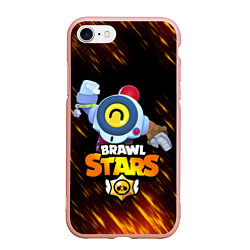 Чехол iPhone 7/8 матовый BRAWL STARS NANI, цвет: 3D-светло-розовый