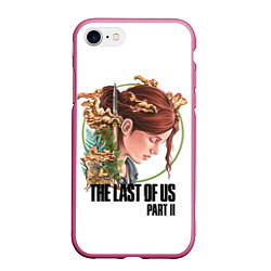 Чехол iPhone 7/8 матовый The Last of Us Part II Ellie, цвет: 3D-малиновый