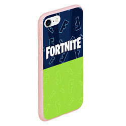 Чехол iPhone 7/8 матовый FORTNITE ФОРТНАЙТ, цвет: 3D-светло-розовый — фото 2