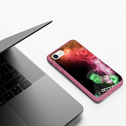 Чехол iPhone 7/8 матовый ПРИШЕЛЕЦ, цвет: 3D-малиновый — фото 2