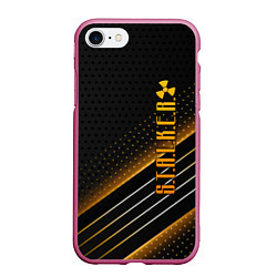 Чехол iPhone 7/8 матовый S T A L K E R, цвет: 3D-малиновый