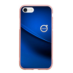 Чехол iPhone 7/8 матовый VOLVO, цвет: 3D-светло-розовый