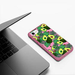 Чехол iPhone 7/8 матовый Avocado, цвет: 3D-малиновый — фото 2