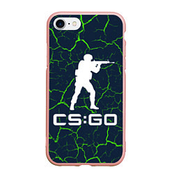 Чехол iPhone 7/8 матовый CS GO КС ГО, цвет: 3D-светло-розовый