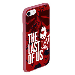 Чехол iPhone 7/8 матовый THE LAST OF US, цвет: 3D-малиновый — фото 2