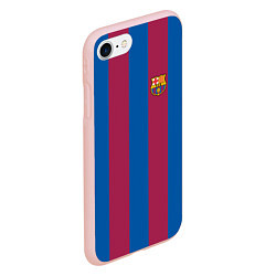 Чехол iPhone 7/8 матовый FC Barcelona 2021, цвет: 3D-светло-розовый — фото 2