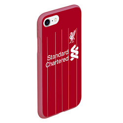 Чехол iPhone 7/8 матовый Liverpool FC, цвет: 3D-малиновый — фото 2
