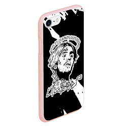 Чехол iPhone 7/8 матовый Lil Peep, цвет: 3D-светло-розовый — фото 2