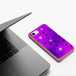 Чехол iPhone 7/8 матовый GOTHIC SAILOR MOON, цвет: 3D-малиновый — фото 2