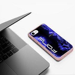 Чехол iPhone 7/8 матовый FORD, цвет: 3D-светло-розовый — фото 2
