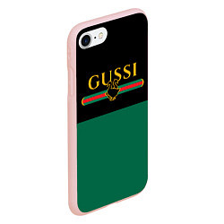Чехол iPhone 7/8 матовый GUSSI ГУСИ, цвет: 3D-светло-розовый — фото 2