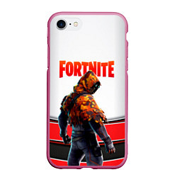 Чехол iPhone 7/8 матовый FORTNITE GAME, цвет: 3D-малиновый