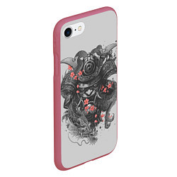Чехол iPhone 7/8 матовый Samurai, цвет: 3D-малиновый — фото 2